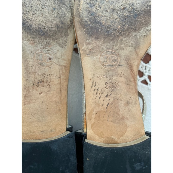 COPY - 🖤 Chanel cc logos sandals size 36.5 - Picture 5 of 6